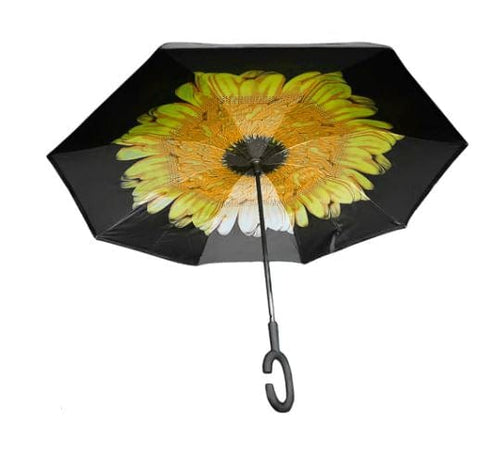 Reversible Umbrella - Yellow Flower