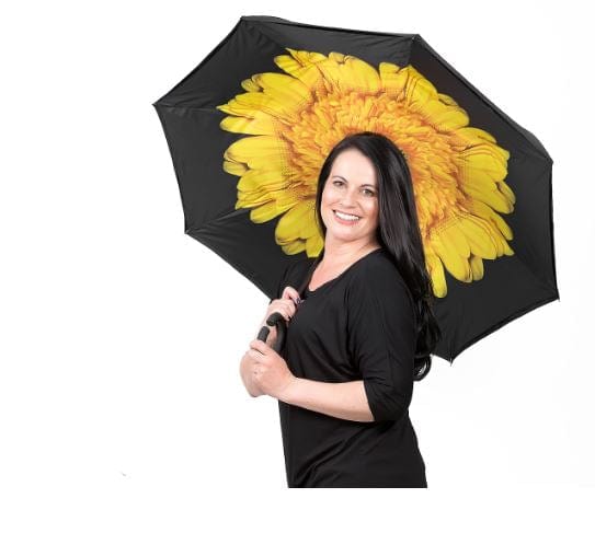 Reversible Umbrella - Yellow Flower
