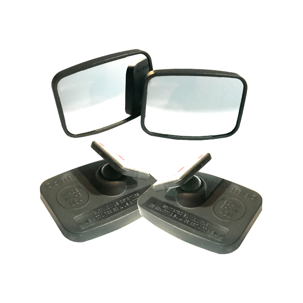 Set Of 2: Peel & Stick Adjustable Blind Spot Automotive Mirror - Works On All Vehicles!