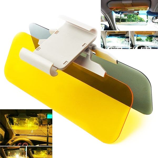 2 Pack Deluxe HD Day and Night Anti-Glare Vehicle Visor