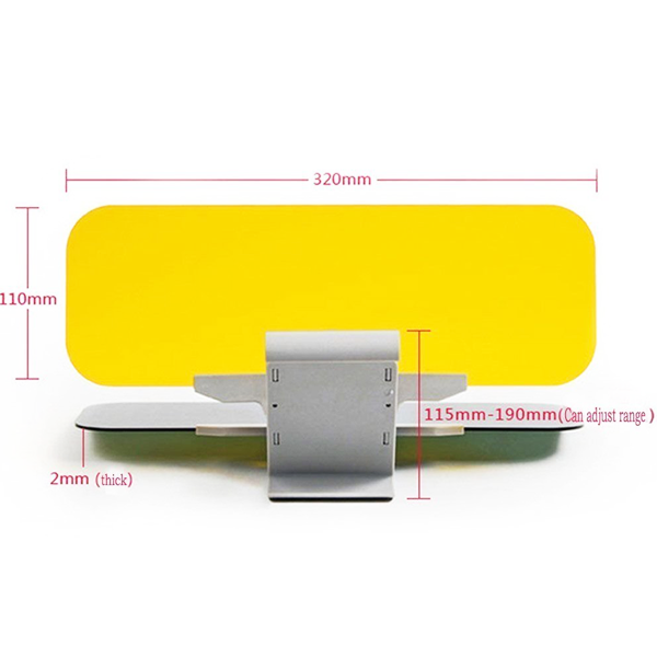 2 Pack Deluxe HD Day and Night Anti-Glare Vehicle Visor
