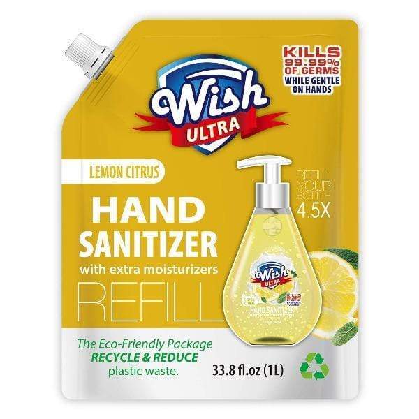 Buy 1 Liter Get 1 Liter For Free: Wish Ultra Hand Sanitizer Refill Scented with Extra Moisturizer
