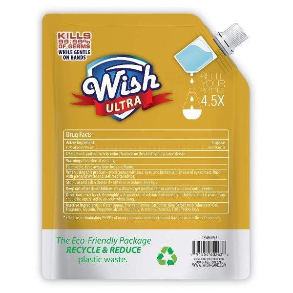 Buy 1 Liter Get 1 Liter For Free: Wish Ultra Hand Sanitizer Refill Scented with Extra Moisturizer