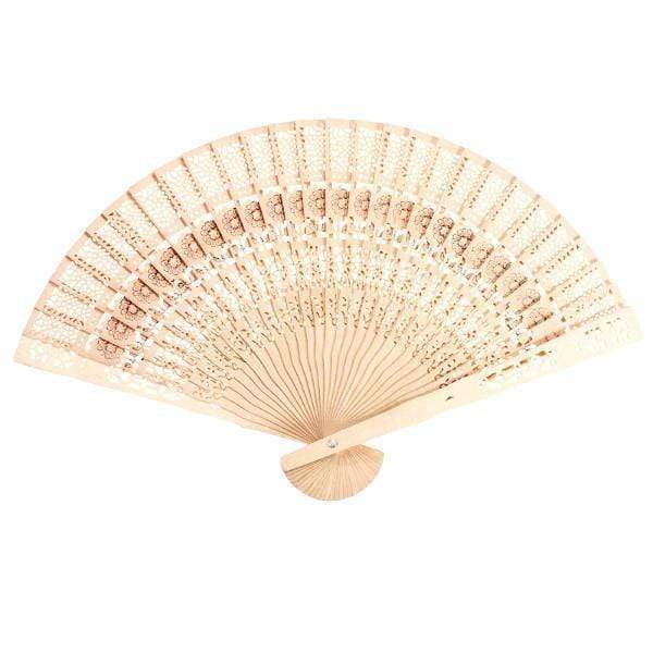 12 Pieces or 24 Pieces Carved Bamboo Folding Handheld Fan